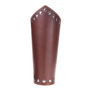 1pc Cosplay Prop Artificial Leather Wide Men's Arm Armor Steam Punk Wrist Guard